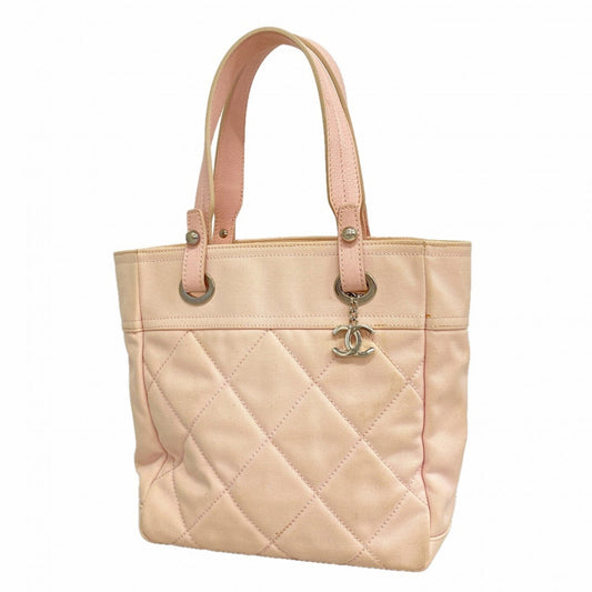 Chanel Paris Biarritz Canvas Tote Bag, Pink, Women's