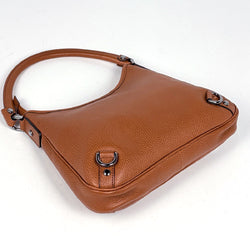Gucci logo shoulder bag, Abbey, leather, brown, 268637, women's