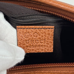 Gucci logo shoulder bag, Abbey, leather, brown, 268637, women's