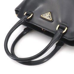 Prada PRADA 2-way Hand Shoulder Handbag Leather Nero Black 1BA380 Bag