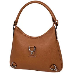 Gucci logo shoulder bag, Abbey, leather, brown, 268637, women's