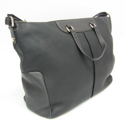 DIOR Tod's 2-way Bag Women Leather Handbag,Shoulder Bag Dark Gray